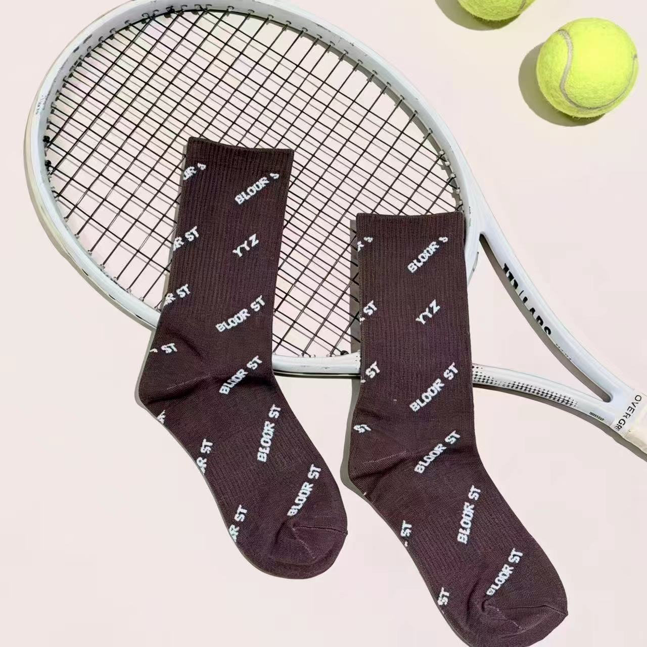 Bloor St. All-Over Print Crew Socks - Richie Richie YYZ