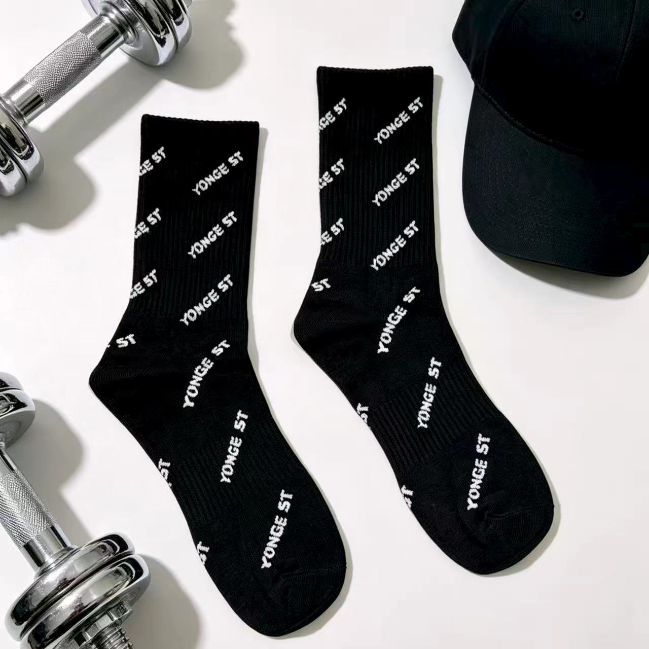 Yonge St. All-Over Print Crew Socks - Richie Richie YYZ