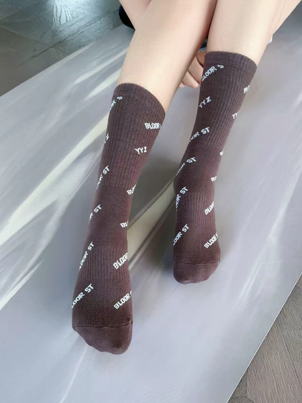 Bloor St. All-Over Print Crew Socks - Richie Richie YYZ